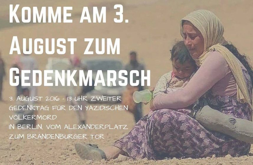 Yazidis mark 2nd anniversary of genocide at the hands of IS nationalia.info/new/10841/yazi… #StopYazidiGenocide