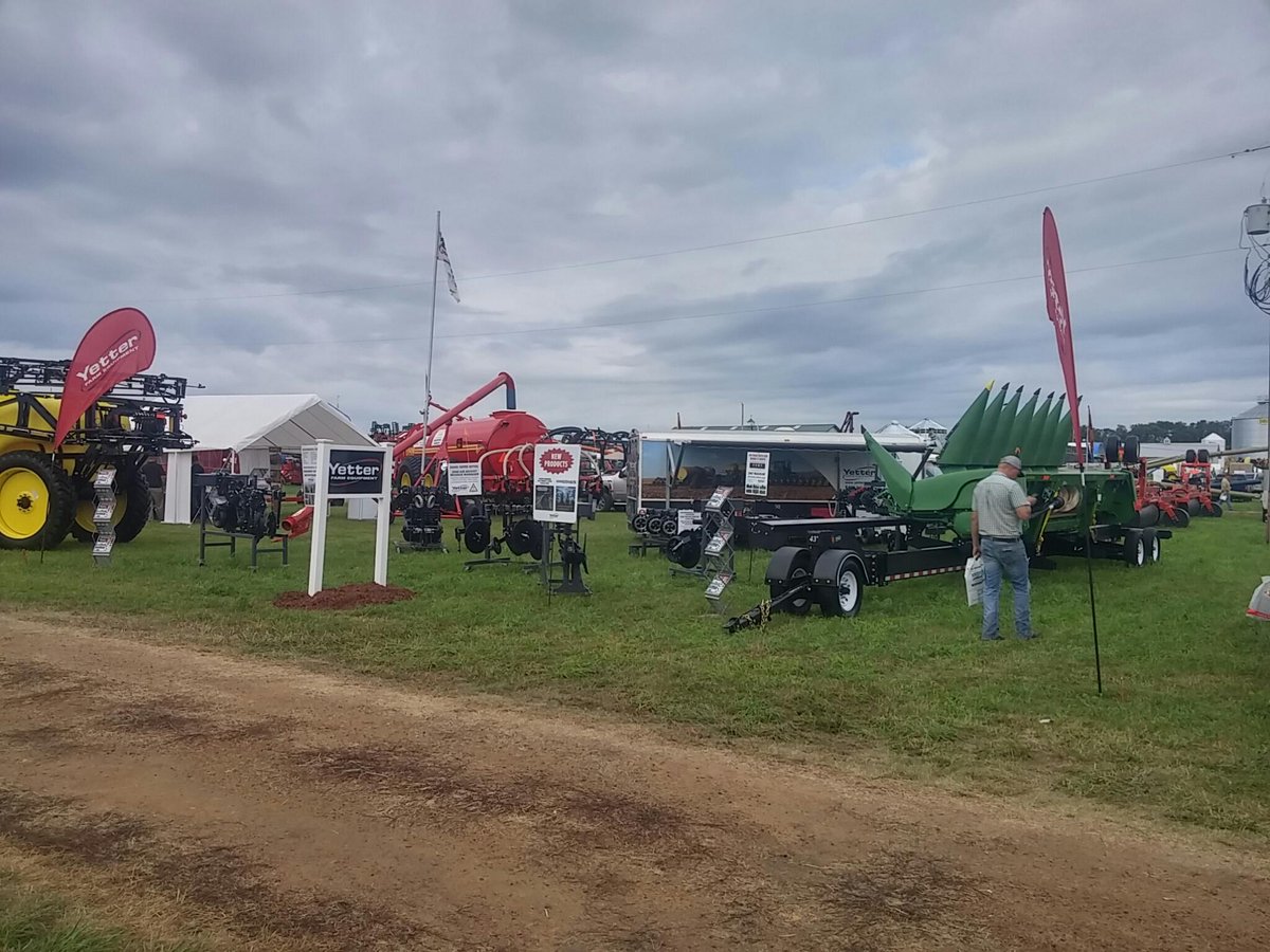 YetterFarmEquip's tweet photo. Yetter Lot is set up and Ready. Stop by and see us Farmfest. Aug 2nd - 4th. 
#profitablesolutions #farmshow https://t.co/ou4t71zKV2
