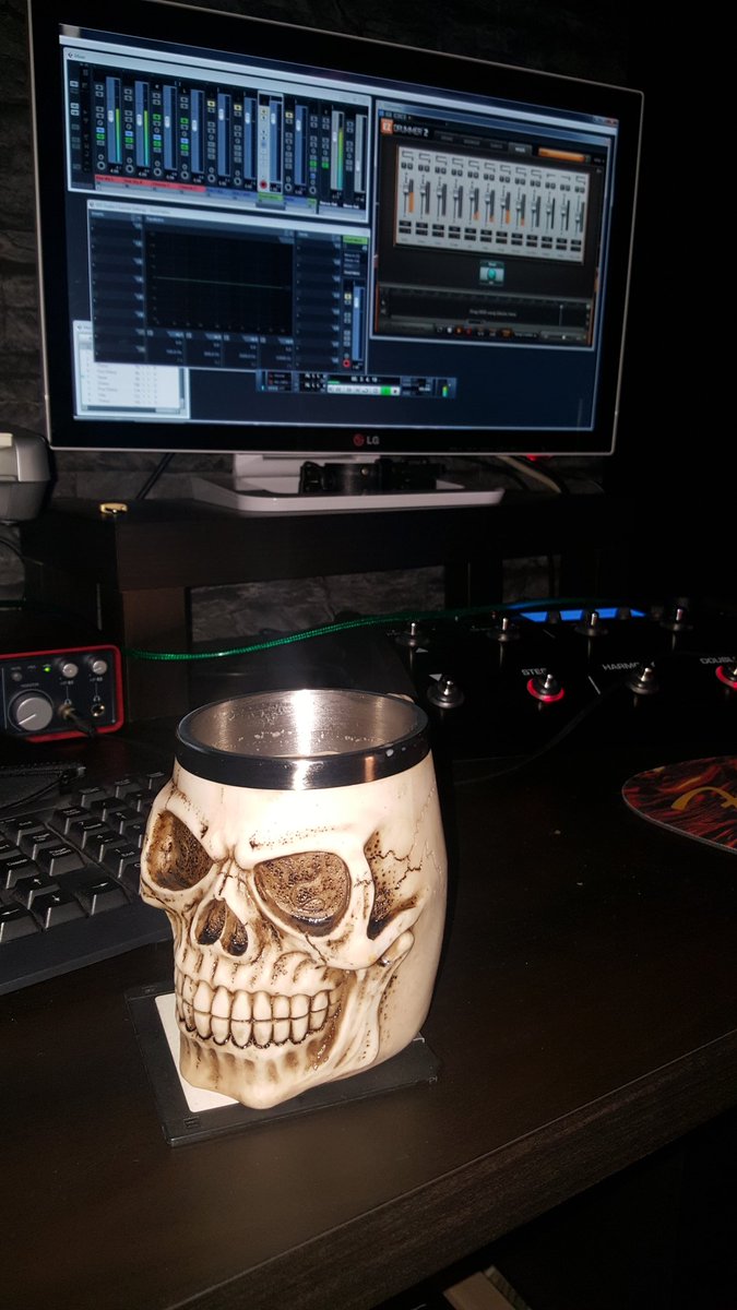 BarbikanBand's tweet photo. You can still be Metal and have a nice cup of tea. https://t.co/0inboJEyCD