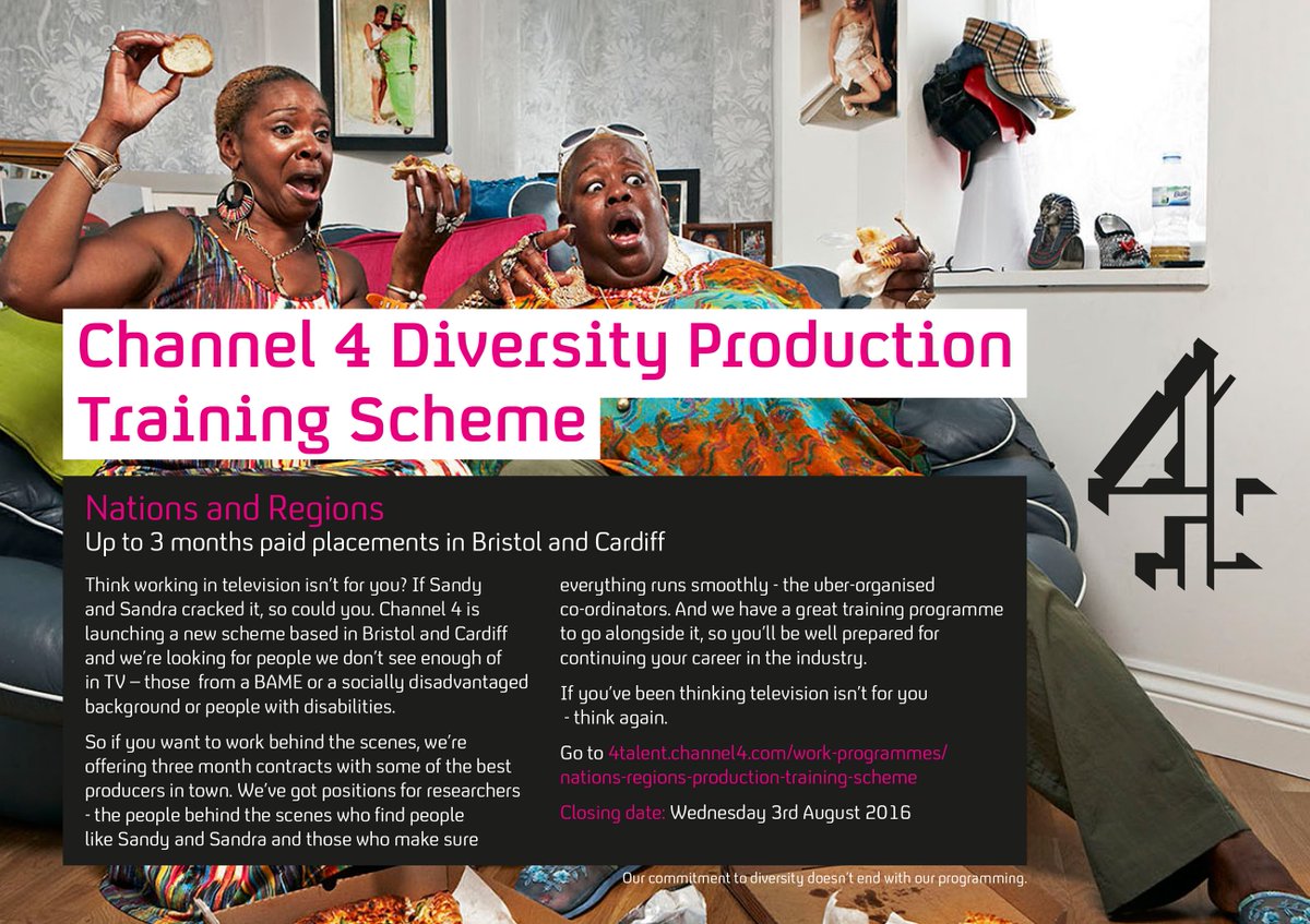 thinkbigger_org's tweet photo. ❤️ TV? Frm BAME bkgrd? Live in Bristol or Cardiff? Apply to C4 #NRPTS https://t.co/JbLUNvUO1i @BritBlacklist Pls RT https://t.co/J1jmH2Q4uV
