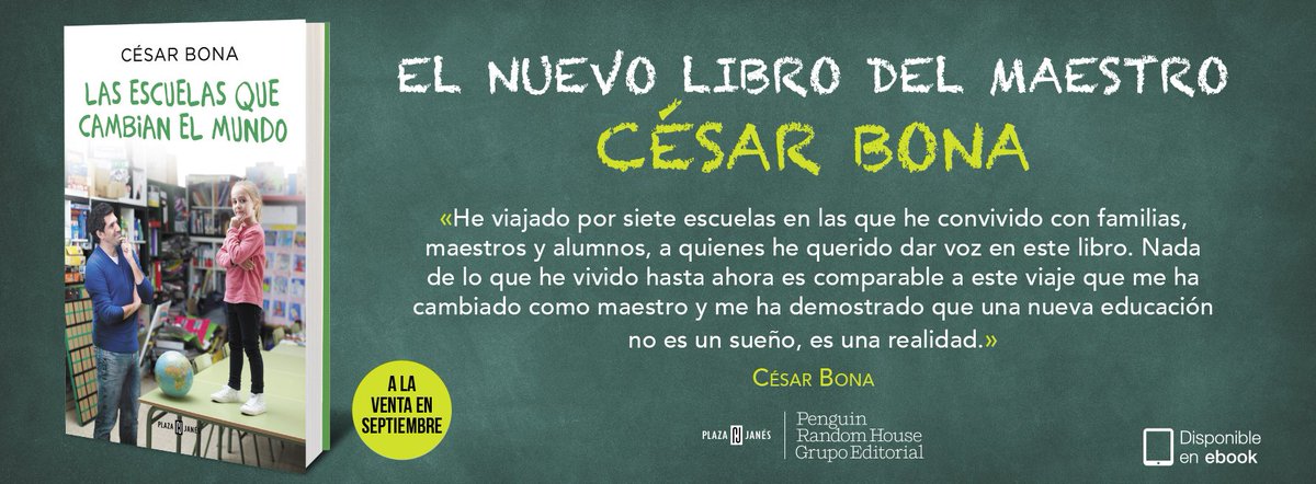 cccesssarrr's tweet photo. En septiembre sale a la luz “Las escuelas que cambian el mundo”. Un viaje que a mí me ha cambiado como maestro. https://t.co/8Dj9iCKSJV