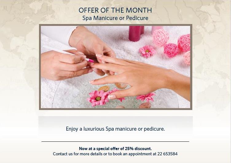 HiltoniaClub's tweet photo. Now at a special offer of 25% discount, only for August 2016! #manicure, #pedicure, #offer, #hiltonia, #hiltoncyprus https://t.co/2ZWDb7cwNF
