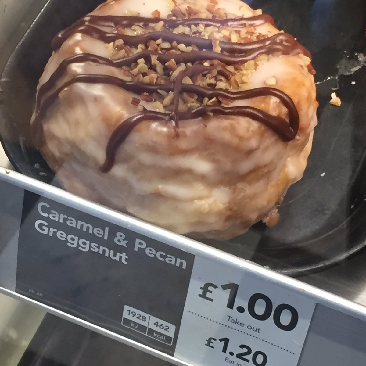 MrsAmandaProwse's tweet photo. @MrsAmandaProwse That mini fist-pump moment when you get the last #Greggsnut in your local @GreggsOfficial https://t.co/Q8AWNHB4xG