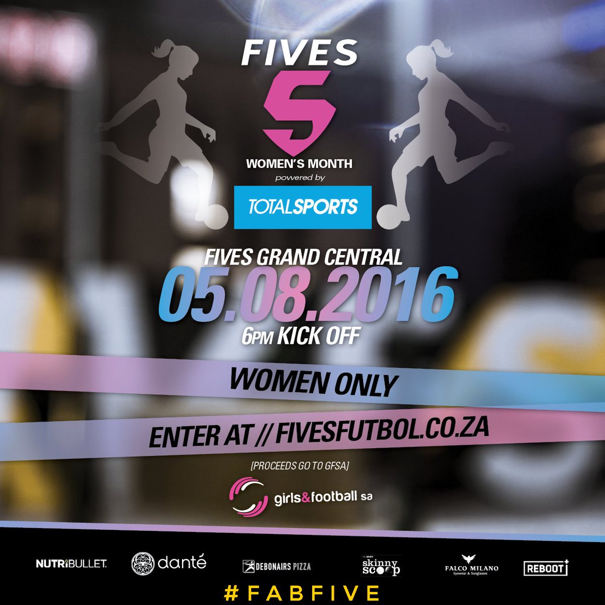 FabFiveZA's tweet photo. The #FabFive have teamed up with @FivesFutbol for Women’s day! For more info visit https://t.co/Nh4dBdm0fJ https://t.co/FknKSnnThe