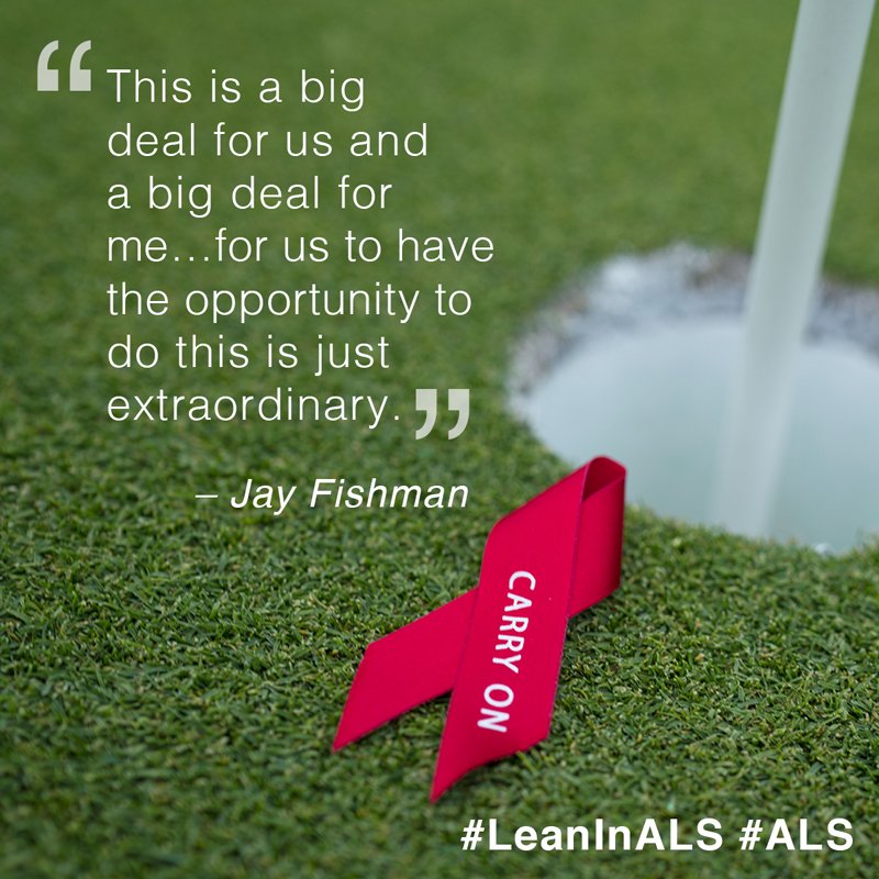 We’re asking our fans to #LeanInALS with us this week as we raise awareness for #ALS