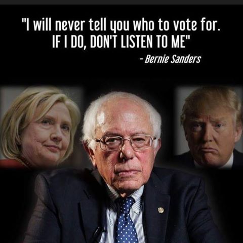 ImwiththeBern's tweet photo. #StillSander #OurRevolution WE HEARD YOU LOUD AND CLEAR BERNIE #NeverTrumpOrHillary https://t.co/PSPOSeVdFj