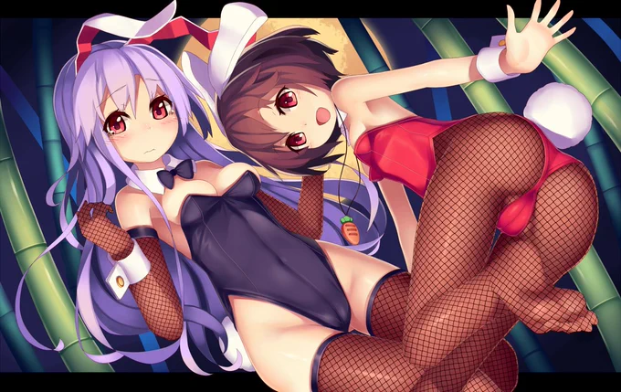 #バニーの日 だそうなのでバニーイナバズの過去絵をば 