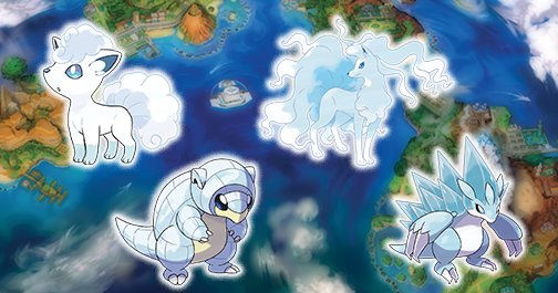 Pokemon_ES_ESP's tweet photo. ¡Algunos Pokémon se han adaptado al microclima de Alola y presentan un aspecto y tipos distintos! #PokemonSolLuna https://t.co/pmiUwWnrd7