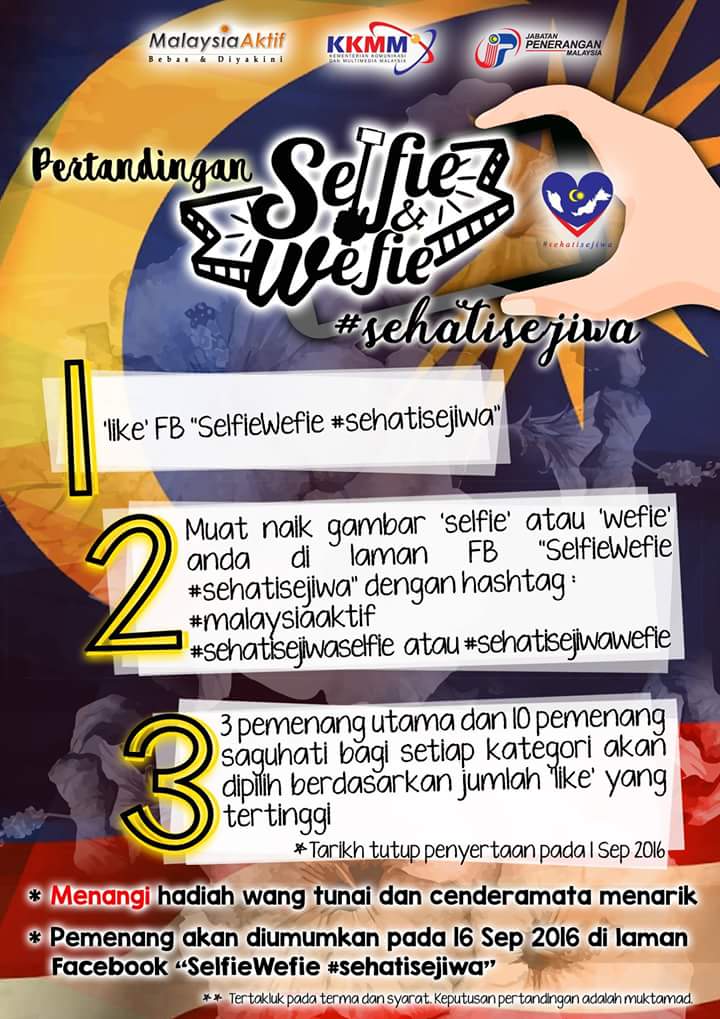 JapenSarawak's tweet photo. Meriahkan hari kebangsaan anda dgn menyertai pertandign Wefie dan selfie #sodiakroks #sehatisejiwa #theAdenanWay https://t.co/9H1MLFS5J0