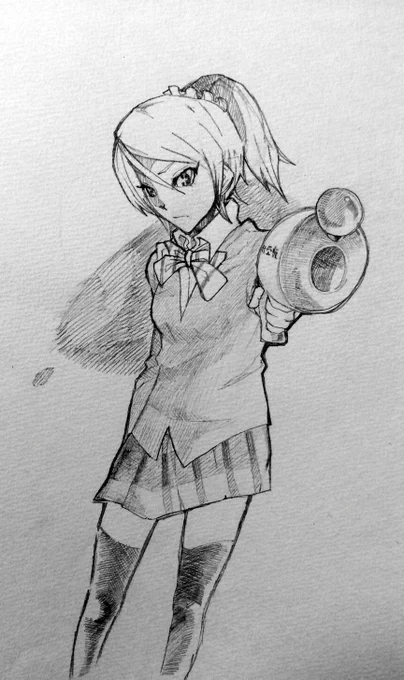 エリチがノヴァブラスター持ってる絵です。
賢い格好良いエリーチカになってしまった('□`;) 