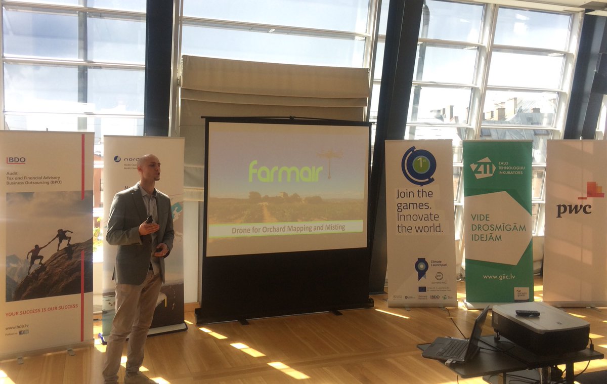 The future of every orchard -FarmAir is drone for orchard mapping and misting #startinLV #climatelaunchpad