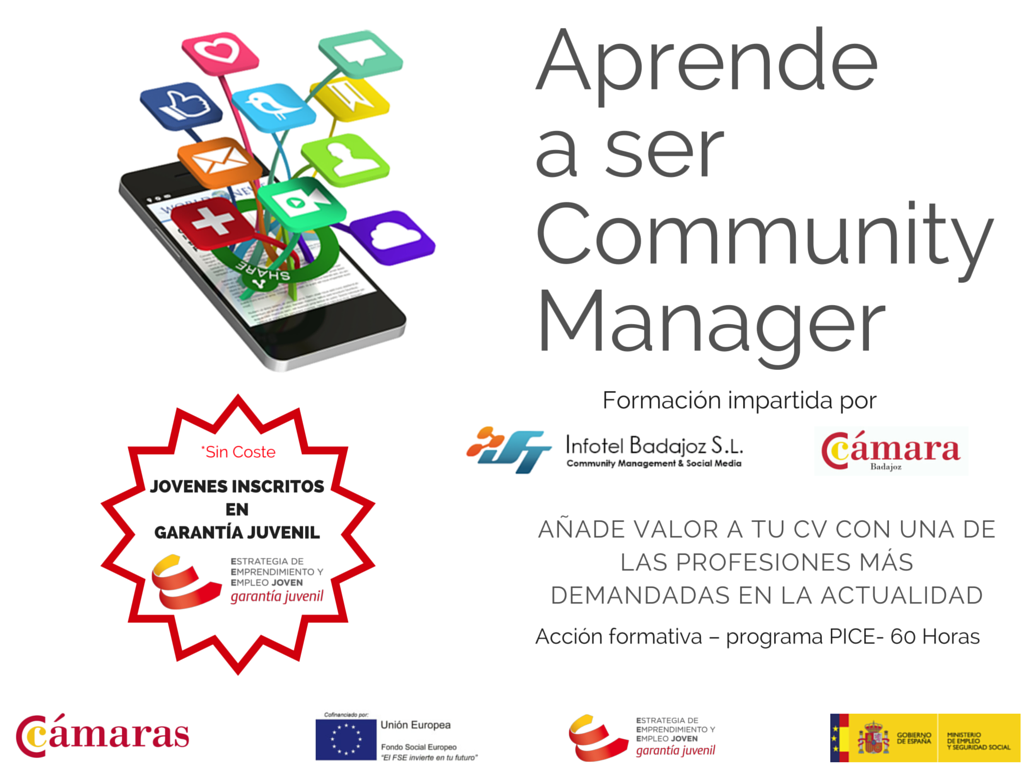 Lichidoncel's tweet photo. A que esperas conviértete en un Community Manager , #pice @Bdelope @INFOTELBADAJOZ https://t.co/VW9btxI1SO https://t.co/5JpgaWEQtl