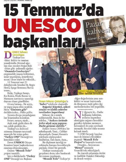 Güneri Civaoğlu'nun Kaleminden.. <a href="/ONEDernegi/">ONE Derneği</a>'nin düzenlediği davette Mozaik Yolu projesi tanıtıldı. <a href="/demetsabanci/">Demet Sabancı</a>