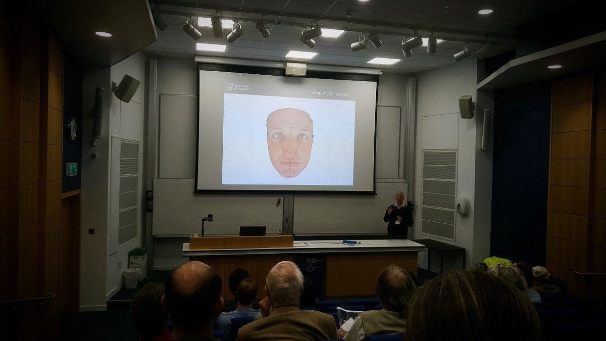 yrm2016's tweet photo. Prof. Adrian Bowman from the @UofGlasgow tells us about using statistics to create the human face. https://t.co/qjzuLmRzUG