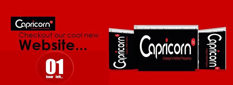 CapricornFM's tweet photo. #CountingDown... 1 hour left.... ๐ #CapricornFMRebrands #NewWebsiteLook https://t.co/MmUyBvOj9M
