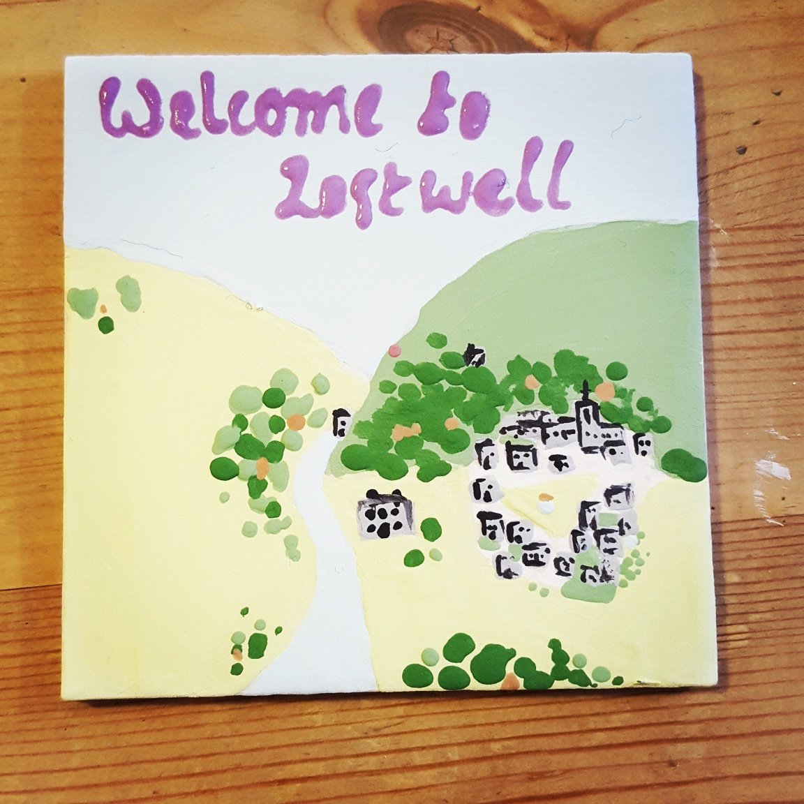 melvworld's tweet photo. Spent the morning painting a souvenir #lostwell https://t.co/U1HtqX31FI