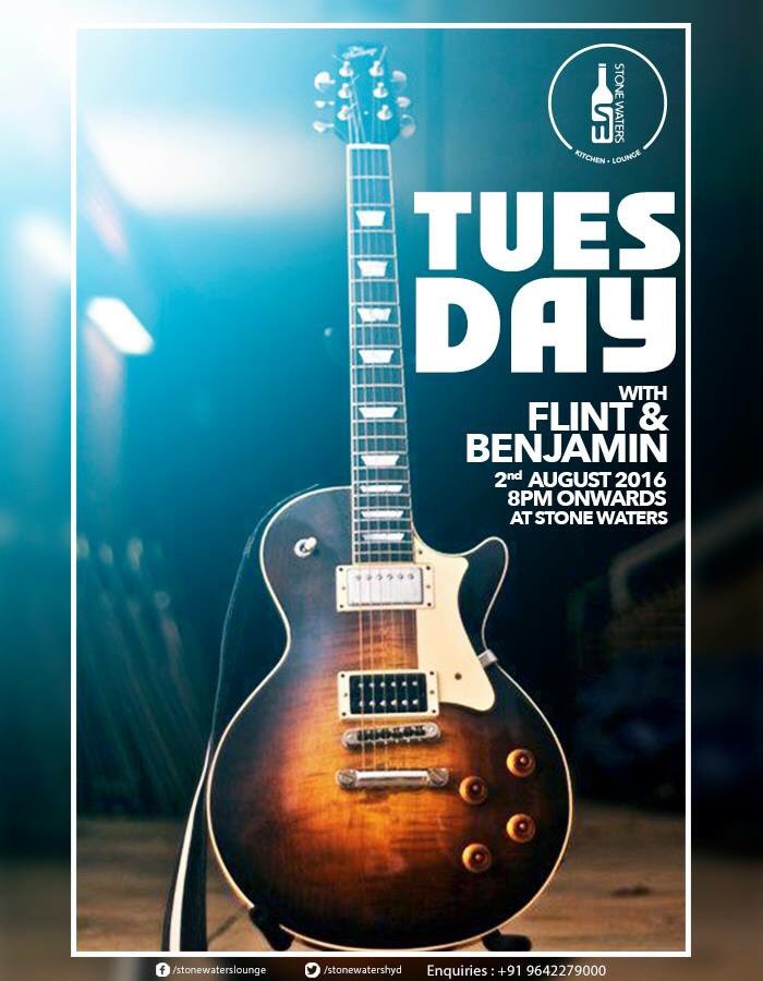 StoneWatersHyd's tweet photo. Tuesday with the Duo, Flint and Benjamin only at #StoneWaters! 8pm onwards! https://t.co/WBpXYjstZO