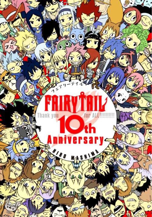 TroiaMage's tweet photo. Happy 10th anniversary, #FairyTail, and a huge thank you to @hiro_mashima as well for creating this series. https://t.co/8euchwmLP9