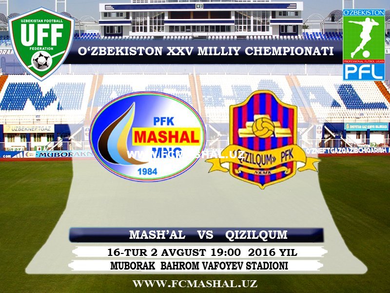 «Машъал» – «Қизилқум» Превью  fcmashal.uz/news/sections/…