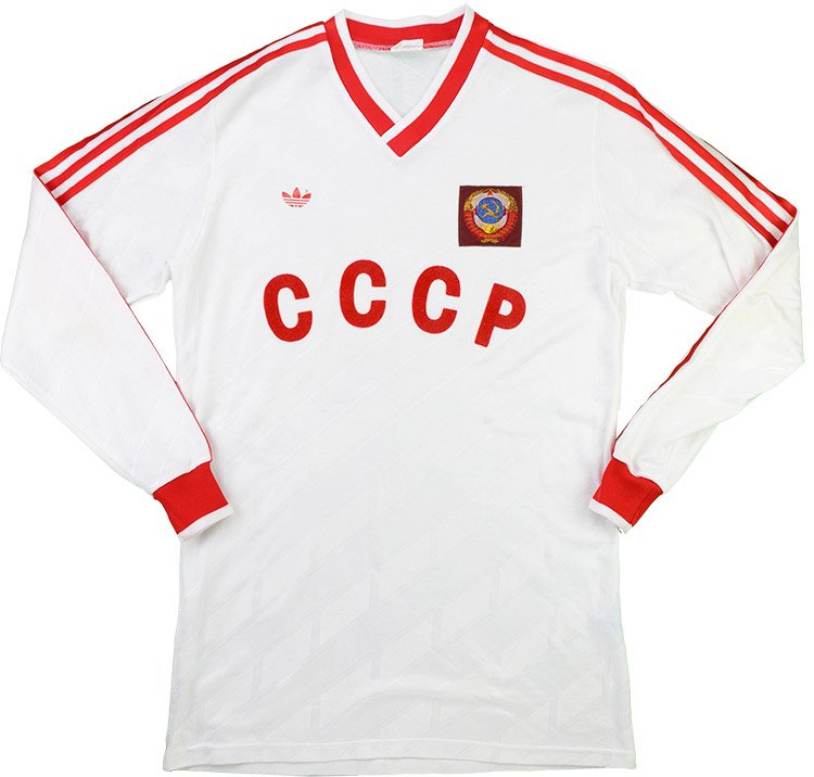 FootballShirtCulture.com on Twitter: "Adidas 1990 Soviet Union Match Worn Away Shirt Buy Now: https://t.co/vI9XzirCQJ #matchworn #cccp #soccer https://t.co/3m1zqNbEYS" / Twitter