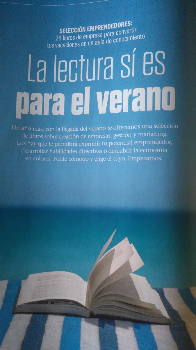 Raquelroca's tweet photo. Parar en la gasolinera y llevarte esta sorpresa: #knowmads recomendado como lectura de verano en @Emprendedores :) https://t.co/KeCREgvKZE