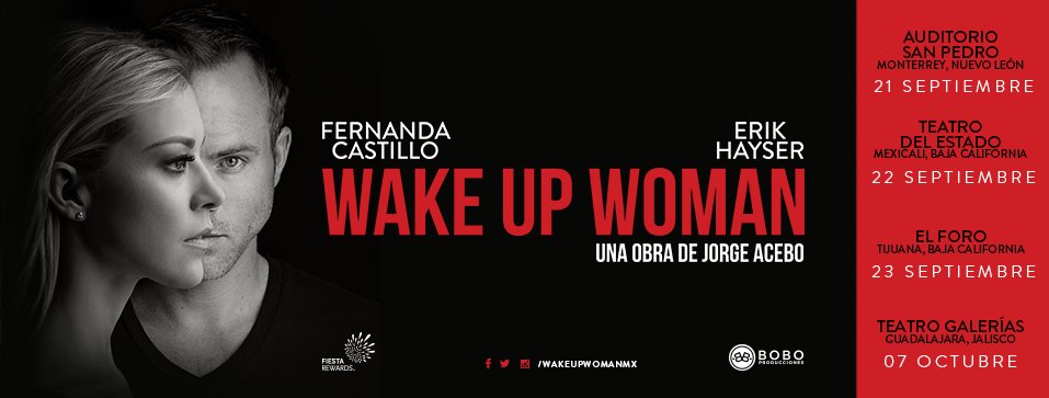 BOBOProduccion's tweet photo. ¡Estamos muy contentos de compartirles que la puesta en escena #WakeUpWoman se presentará en distintas ciudades! https://t.co/dXGgr5NHH1