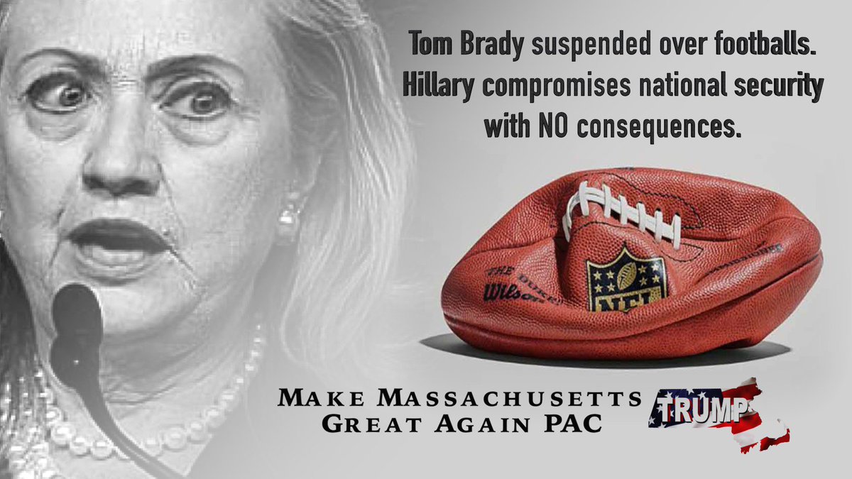 MakeMAGreat's tweet photo. How much will you let Hillary get away with?  Help us win Massachusetts for Donald Trump.  https://t.co/U0dDITnskn https://t.co/iEILiqe0RZ