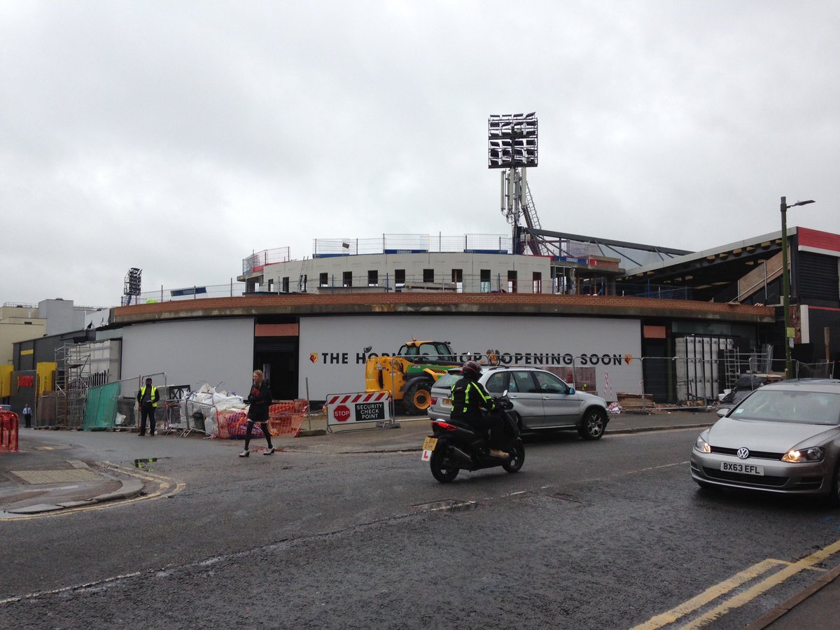 neil_k_g's tweet photo. Further update (as Tuesday 2 August 2016) on #NEcorner at #VicarageRoad #watfordfc - works move on, but plenty to do https://t.co/YZoixXu6bM