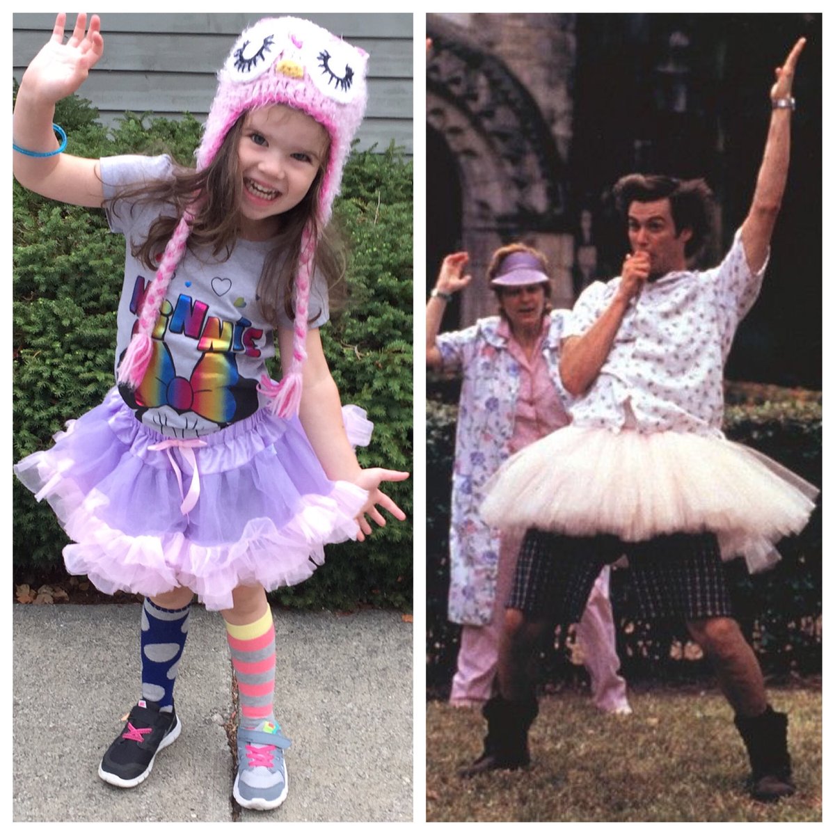Daddy dress your daughter day at school.  Nailed it! <a href="/gsulkosky/">Gena Sulkosky</a> <a href="/livestronguri/">us</a> @