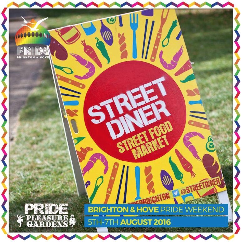 Can't wait 4 this! <a href="/PrideBrighton/">Brighton & Hove Pride</a> <a href="/StreetDiner/">Street Diner</a> with #StreetDinerCrew #Pride2016 #Brighton #partytime #streetfood #RT