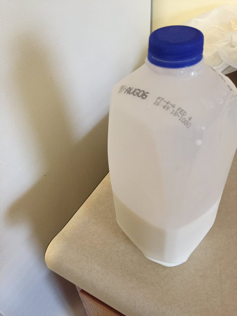 HollyBickel's tweet photo. When your last name and your milk have the same expiration date @kaleighthewolfe https://t.co/ybIyLrdclt