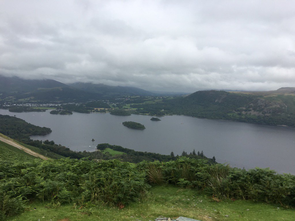 KeyStrengths's tweet photo. From cat bells looking toward Keswick and the only time I have had 4G in Keswick!!! https://t.co/n0yH0eqwHH