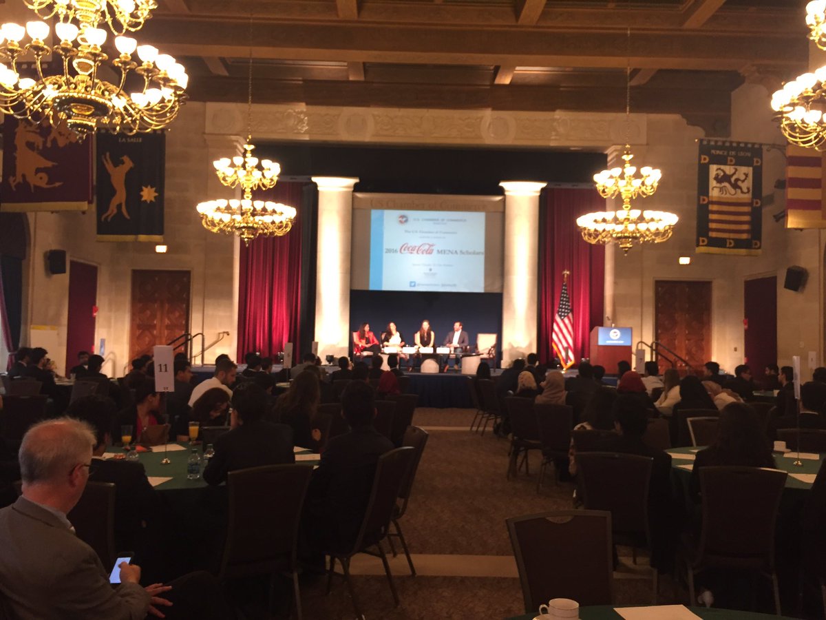 MenaScholars's tweet photo. #2016MENAScholars at the US Chamber of Commerce! @CocaCola @USChamber https://t.co/Zk51134AGx