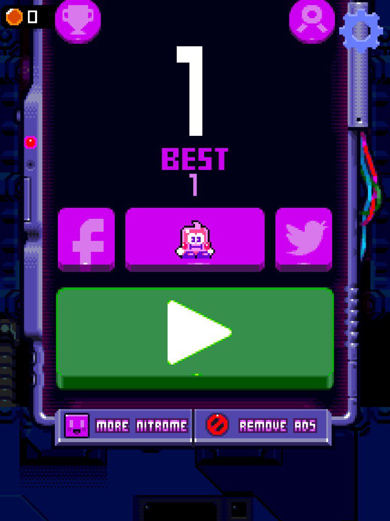 a_jourdan's tweet photo. Got 1 at Platform Panic! Can you beat me?! https://t.co/PpQ08SqEvV #Nitrome #Retro #PlatformPanic https://t.co/8Crab54EXU