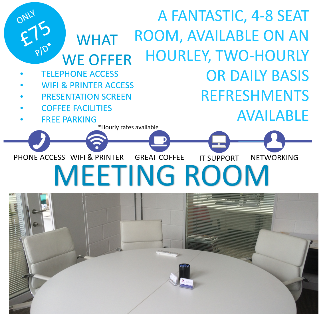 MarlboroughHub's tweet photo. Meeting rooms access is essential to businesses for a place to work, without office noise. 10% off with A52762 https://t.co/JAFwI0tiZV