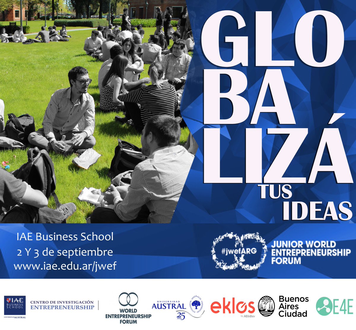 jwefarg's tweet photo. Globalizá tus ideas en #jwefARG ¡Viví la experiencia de crear algo de cero! Anotate en--> https://t.co/xwF5b5aL49 https://t.co/T6Cx0LXJcB