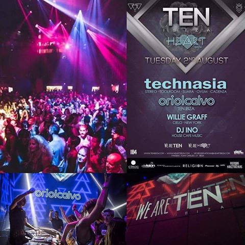ten_ibiza's tweet photo. TODAY @ten_ibiza go back to @HeartIbiza with @Technasia @ORIOLCALVO #WillieGRAFF &amp; #DJINO https://t.co/06rRPe8hCR https://t.co/dIBOoqVaOA
