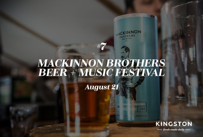 #7 of #25 Things to do in #Kingston in August: <a href="/MacKinnonBrew/">MacKinnon Brothers Brewing Co</a> Beer + Music Festival! bit.ly/2a6t6gl
