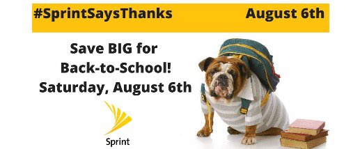 toddephx's tweet photo. Make an appointment for the #SprintSaysThanks event at all Sprint stores on August 6th  https://t.co/MxhR8ImAO8 https://t.co/zulAzom1FK