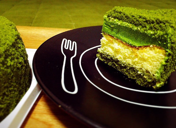 抹茶きな子 京はやしや はんなりチーズケーキ チーズのコクと後味が強い のにフワッフワして軽い 抹茶のふわっとした層がンマ Greentea Matcha Cheesecake 抹茶 京はやしや チーズケーキ