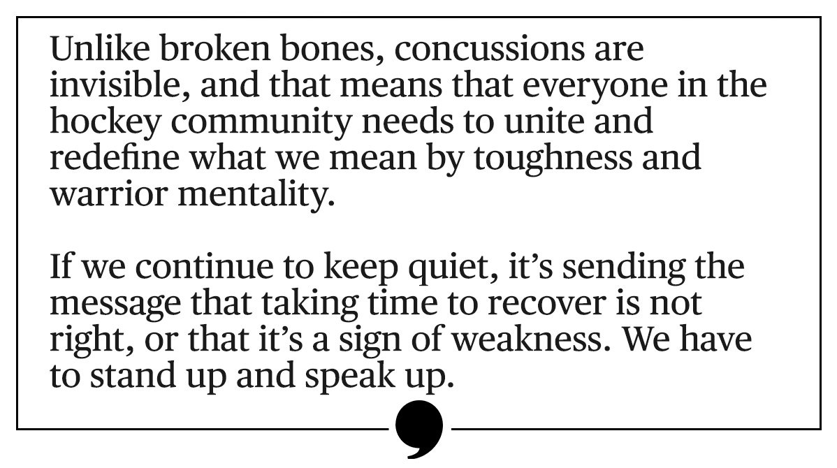 PlayersTribune's tweet photo. An urgent message from the @NHL’s @GabeLandeskog92: It’s time to talk about concussions.

https://t.co/SUgohXmw3S https://t.co/9lhhnpWjs0