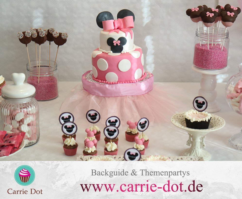 Carrie_Dot's tweet photo. Die Themenparty Minnie Maus ist ein voller Erfolg! #Disney #Cupcakes #Cakepops https://t.co/qg7V7CGOy1