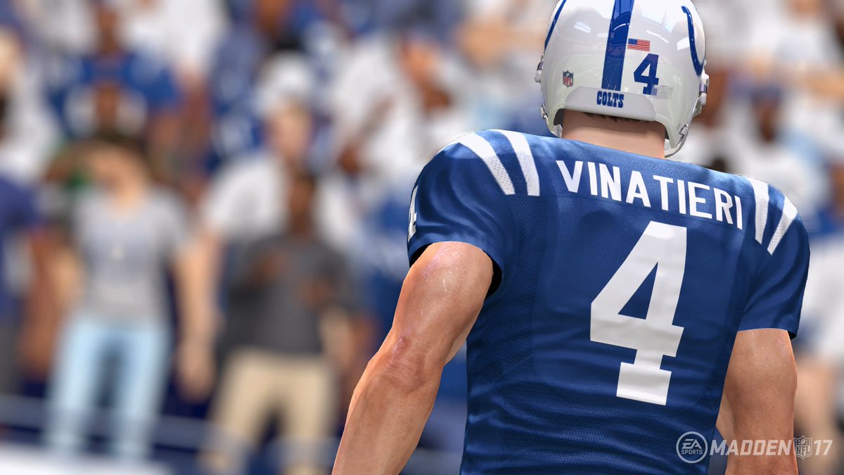EAMaddenNFL's tweet photo. Top 5 Kickers in #Madden17:

5) @adamvinatieri
4) @StevenHauschka
3) Gostkowski
2) Bailey
1) https://t.co/hN0W8A1TIF https://t.co/hAvtuTz9UA