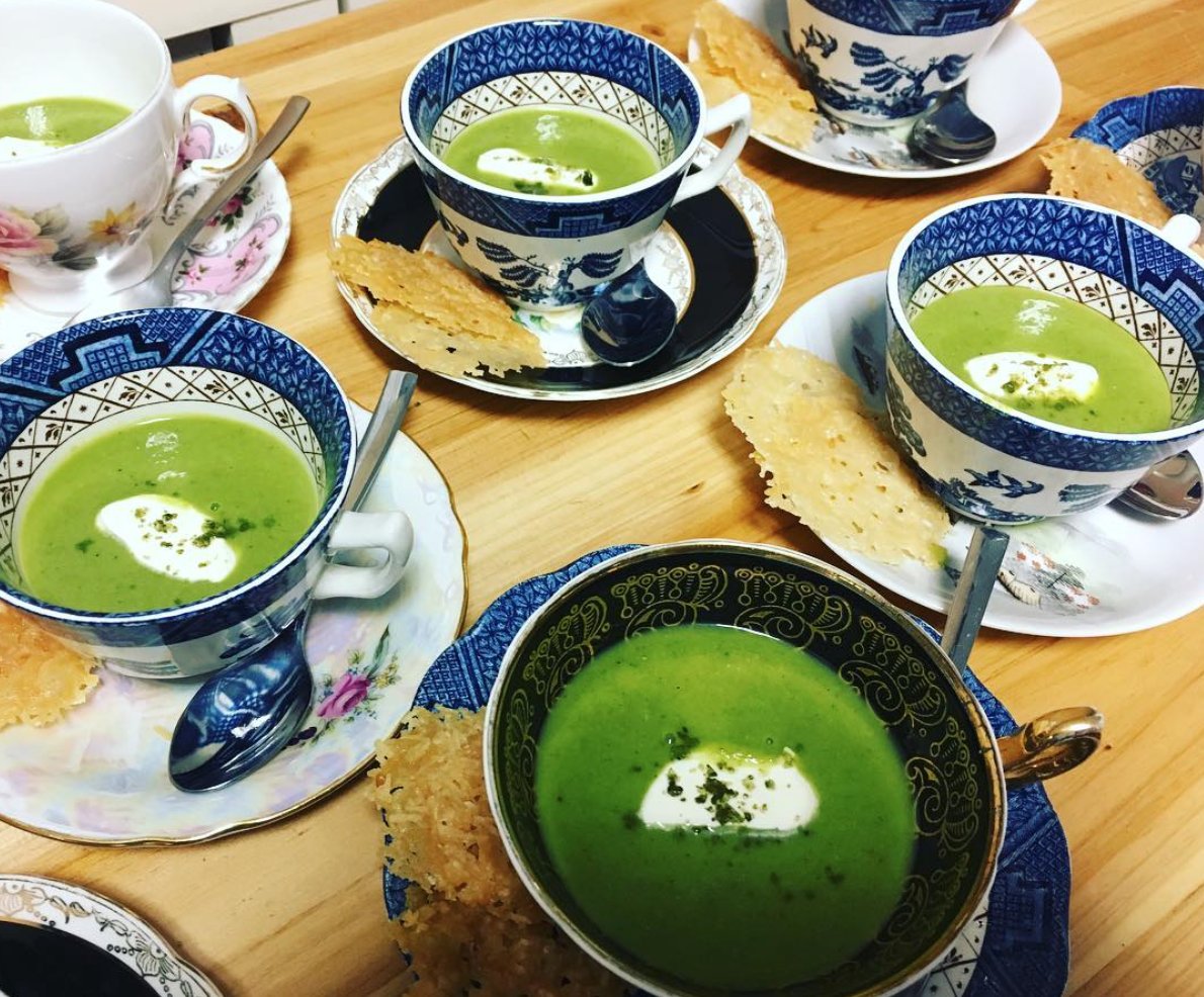 teastudio's tweet photo. ChilledSweetPeaSoup made with cold brew deep steamed Japanese sencha #tea served at #teastudio @BeFitLondon @theTabl https://t.co/yAQDo6w9aw