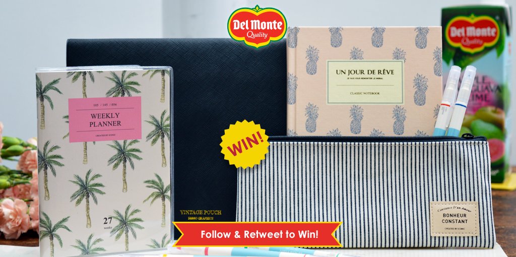 DelMonteJuiceUK's tweet image. Follow &amp;amp; Retweet to win this beautiful @StickerStack stationary set! #WinItWednesday #Comp
