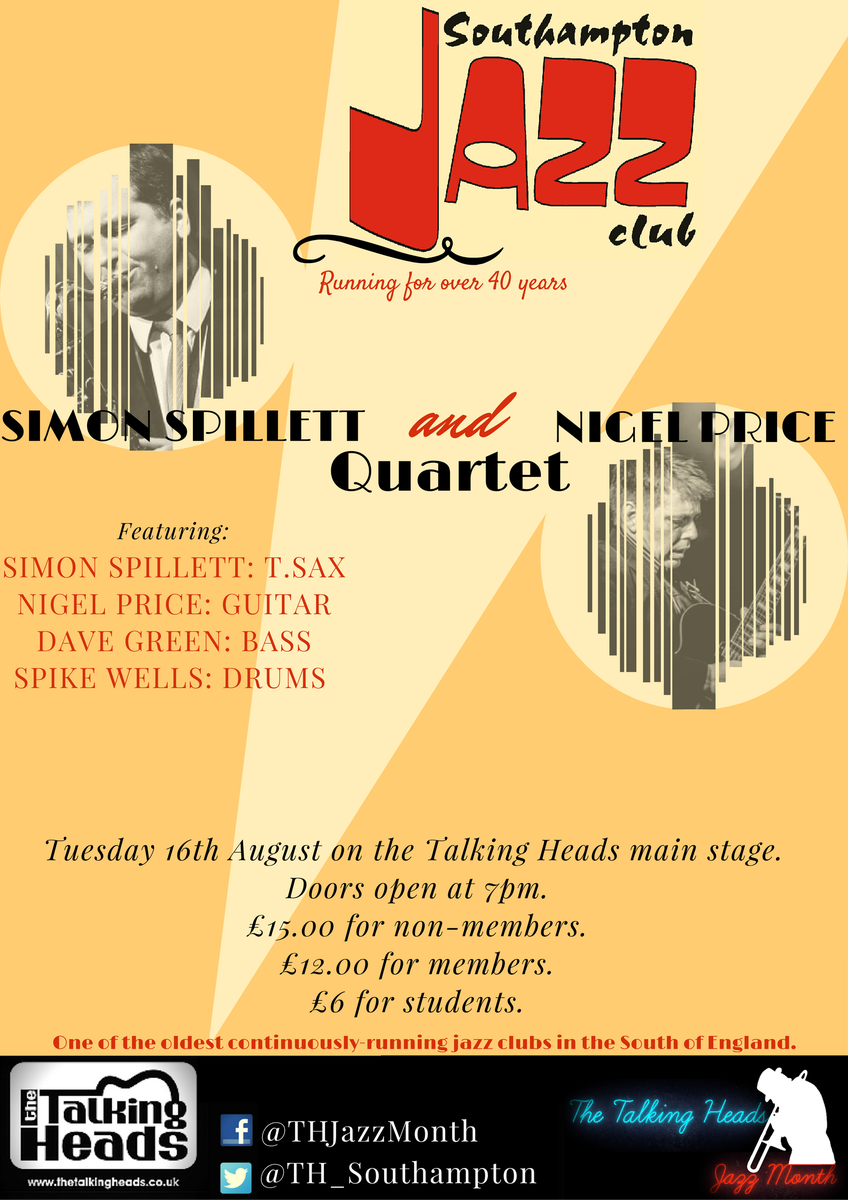 TH_Southampton's tweet photo. A few posters from our August #Jazz Month. Please RT so we can carry on supporting local musicians #supportlivemusic https://t.co/uAKlgeDMiZ