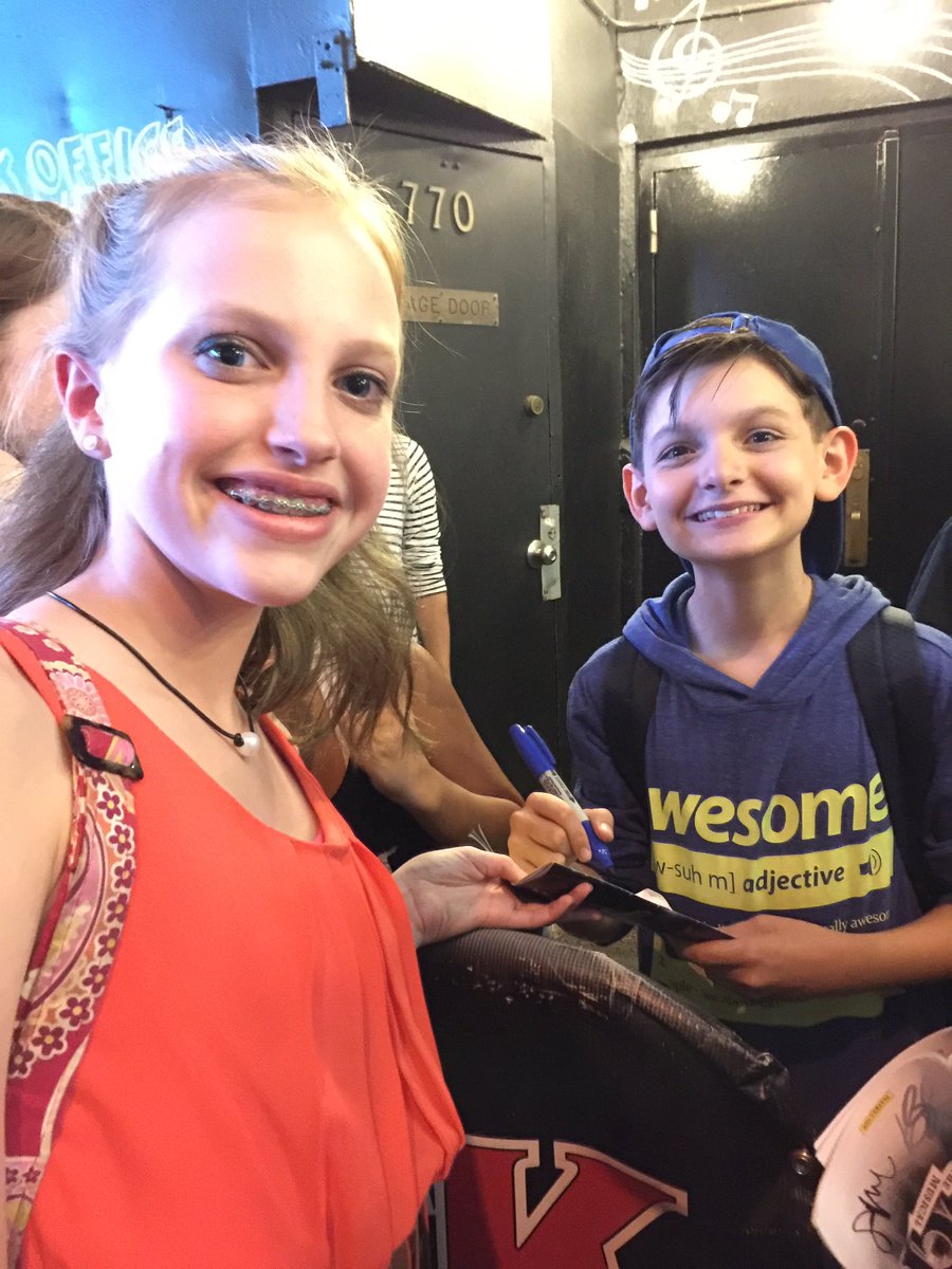 ellenlodom's tweet photo. Ran into these amazingly talented people! #SchoolOfRock https://t.co/FFaxM99Paf