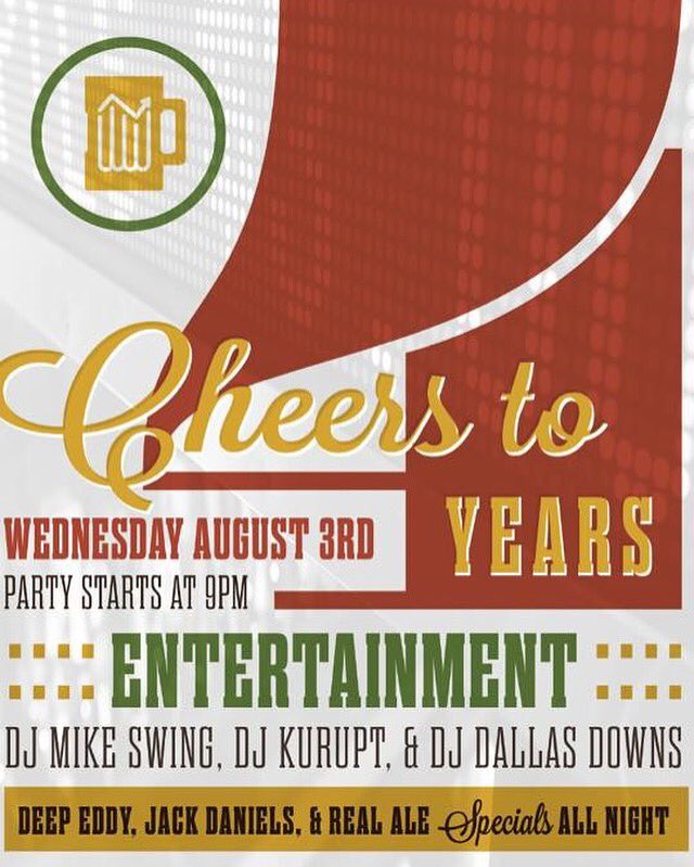 brewexchatx's tweet photo. This Wednesday we're throwing a big party to celebrate 4 years! Party starts at 9! https://t.co/wsSHU05s2d