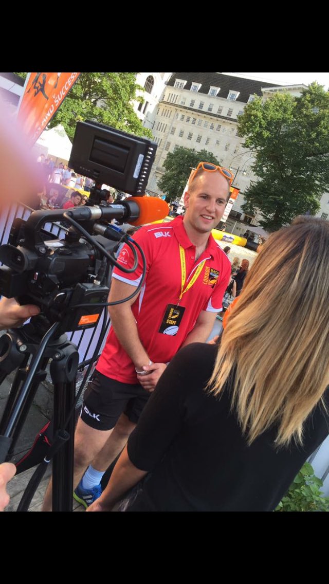 ldnbeachrugby's tweet photo. Event Founder @MylesWaud interviewed on @LondonLive from #LBR16 Finsbury Square on Friday @PRandEI @BLKSportUK https://t.co/PDyrtzF7Cq