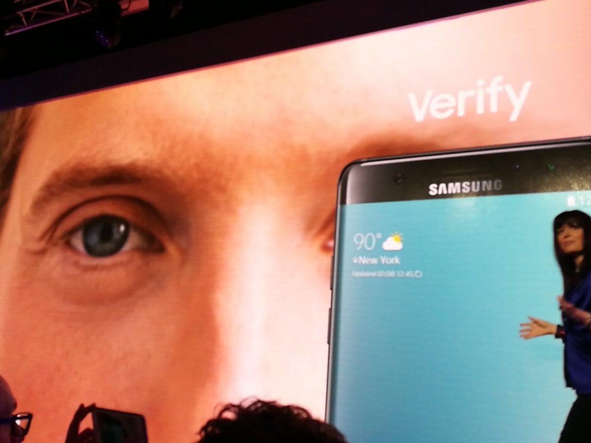 Iris scanner in tow #GalaxyNote7